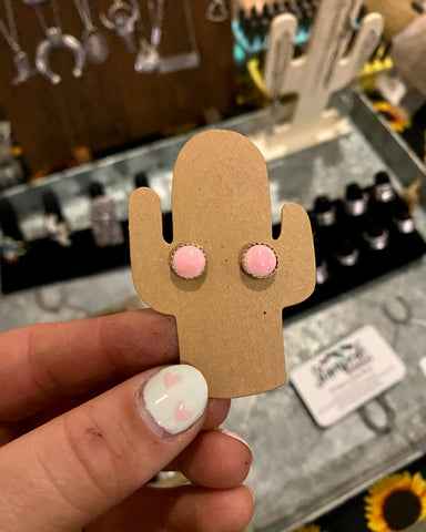 Pink Conch earrings
