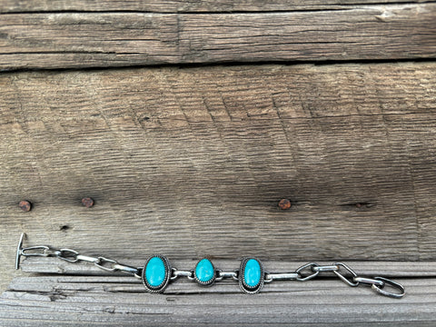 Handmade Chain Turquoise bracelet