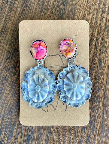 Custom Dangle Concho earrings