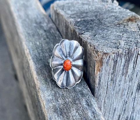 Orange Concho ring