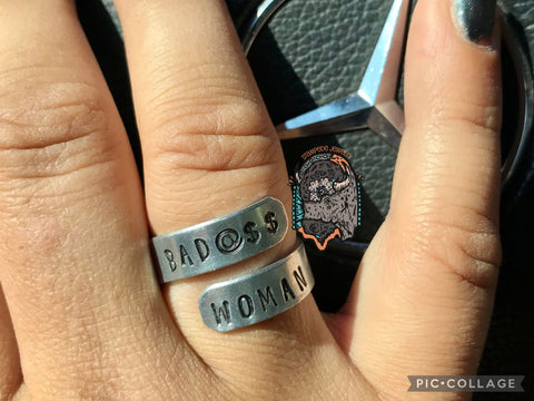 Bad@$$ Woman wrap ring