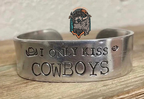 I Only Kiss Cowboys Bracelet