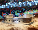 GRAB LIFE BY THE HORNS mid bracelet
