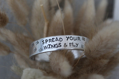 Spread Your Wings & Fly bracelet