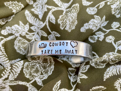 Cowboy Take Me Away bracelet (wide)