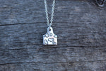 Cow Print Ear Tag Necklace